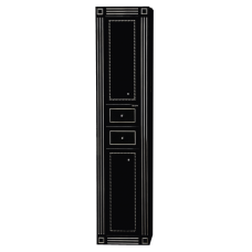 Venezia Пенал - 40 лев. с 2 ящ. черный с серебром