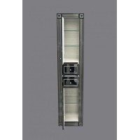 Venezia Пенал - 40 лев. с 2 ящ. черный с серебром