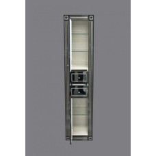 Venezia Пенал - 40 лев. с 2 ящ. черный с серебром