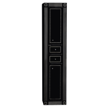 Venezia Пенал - 40 прав. с 2 ящ. черный с серебром