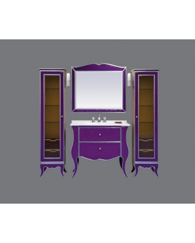 Анжелика - Пенал 40 лев. сиреневый/сусальное  серебро