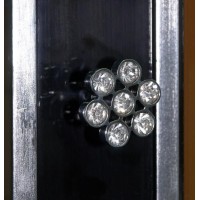 Анжелика - Пенал 40 лев. черный с серебром