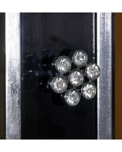 Анжелика - Пенал 40 лев. черный с серебром