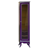 Анжелика - Пенал 40 прав. сиреневый с серебром