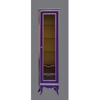 Анжелика - Пенал 40 прав. сиреневый с серебром