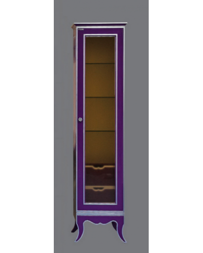 Анжелика - Пенал 40 прав. сиреневый с серебром