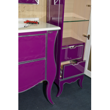 Анжелика - Пенал 40 прав. сиреневый с серебром