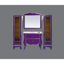 Анжелика - Пенал 40 прав. сиреневый с серебром