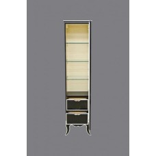 Анжелика - Пенал 40 прав. черный с серебром