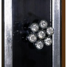 Анжелика - Пенал 40 прав. черный с серебром