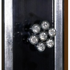 Анжелика - Пенал 40 прав. черный с серебром