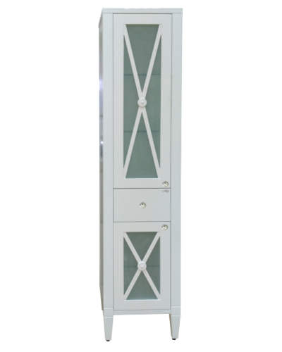 Анна - 40 Пенал 1 ящ. лев.со стеклом