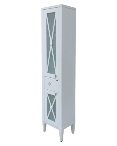 Анна - 40 Пенал 1 ящ. лев.со стеклом