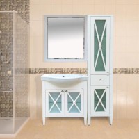 Анна - 40 Пенал 1 ящ. лев.со стеклом