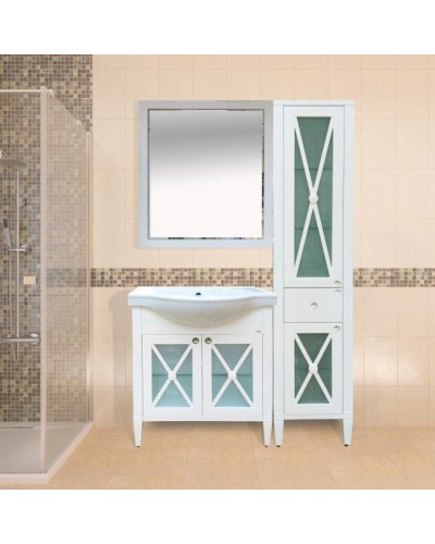 Анна - 40 Пенал 1 ящ. лев.со стеклом