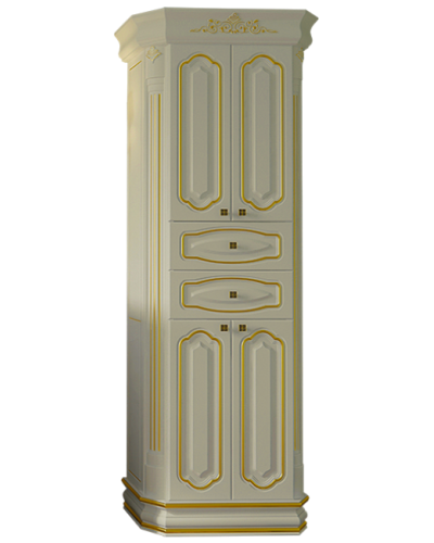 Астория Gold  - Пенал 60 бежевый матовый