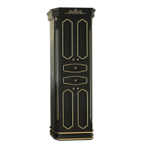 Астория Gold  - Пенал 60 черный глянцевый