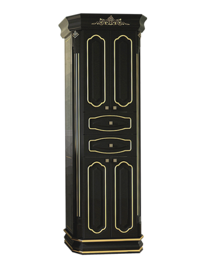 Астория Gold  - Пенал 60 черный глянцевый