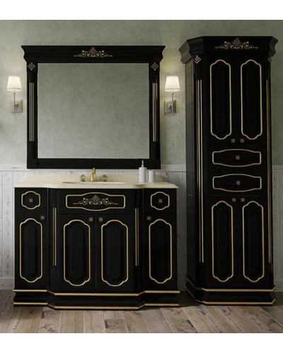 Астория Gold  - Пенал 60 черный глянцевый