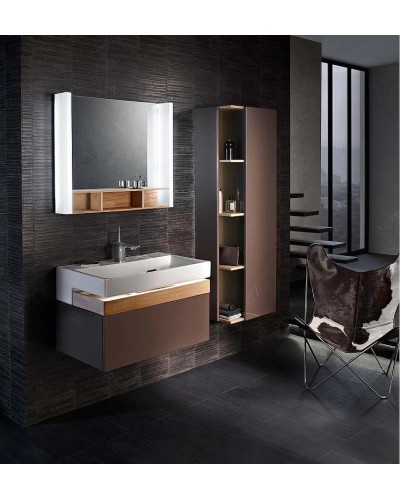 Шкаф пенал Jacob Delafon Terrace 50 R EB1179D-N23 подвесной Коричневый