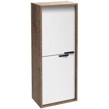 Шкаф пенал Jacob Delafon Vivienne 40 EB1587-E52-F30 подвесной Белый сатин Дуб табак