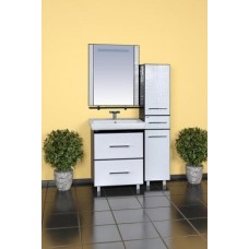 Гранд LUXE ПЕНАЛ - 35 лев.  бело/черная кожа CROCO