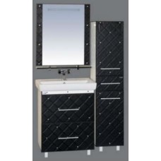 Гранд LUXE ПЕНАЛ - 35 лев.  черно/белая кожа CROCO