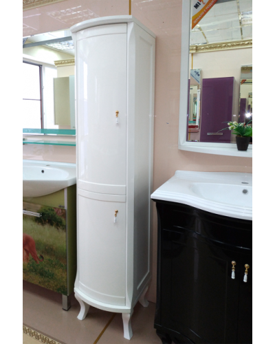 Дайна - 40 Пенал белый левый