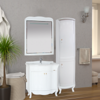 Дайна - 40 Пенал белый правый