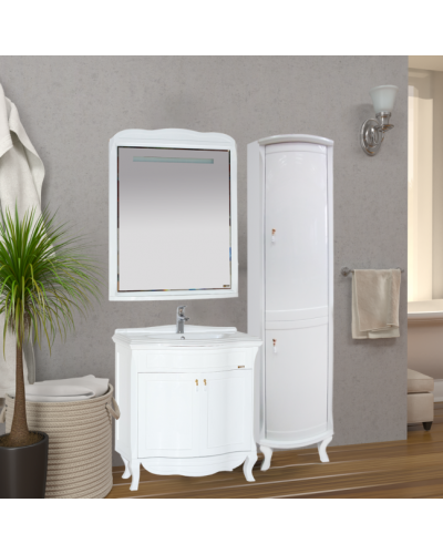 Дайна - 40 Пенал белый правый