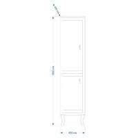 Дайна - 40 Пенал черный левый