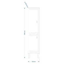 Дайна - 40 Пенал черный левый