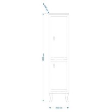 Дайна - 40 Пенал черный правый