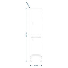 Дайна - 40 Пенал черный правый