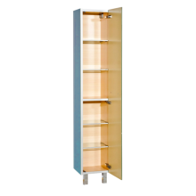 Джулия - 30 Пенал правый синий металлик