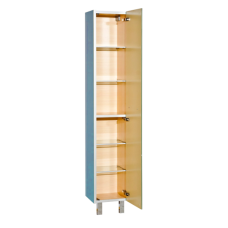 Джулия - 30 Пенал правый синий металлик