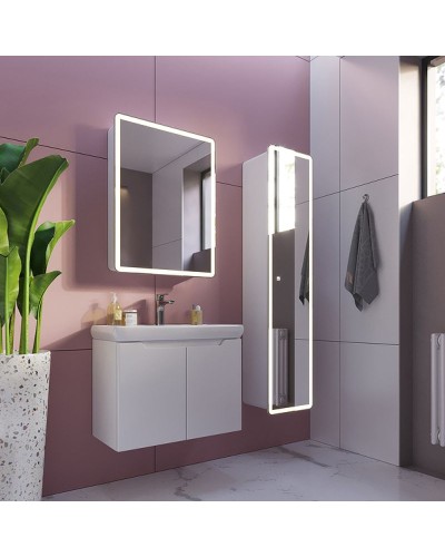 Шкаф пенал Dreja Point 40 99.9035 подвесной Белый