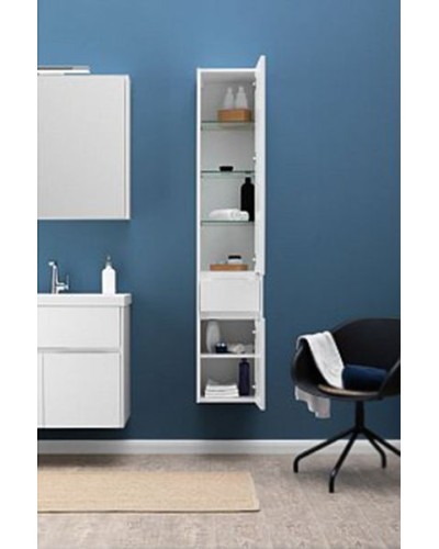 Шкаф пенал Aquanet Латина 35 L 187544 подвесной Белый