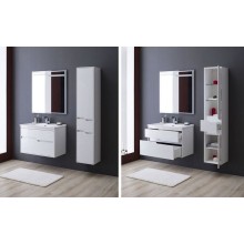 Шкаф пенал Aquanet Модена 35 L 218461 подвесной Белый глянец