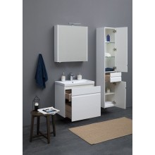 Шкаф пенал Aquanet Палермо 35 L 237410 подвесной Белый глянец