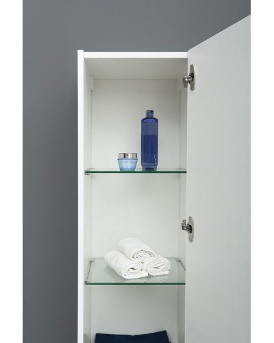 Шкаф пенал Aquanet Палермо 35 L 237410 подвесной Белый глянец