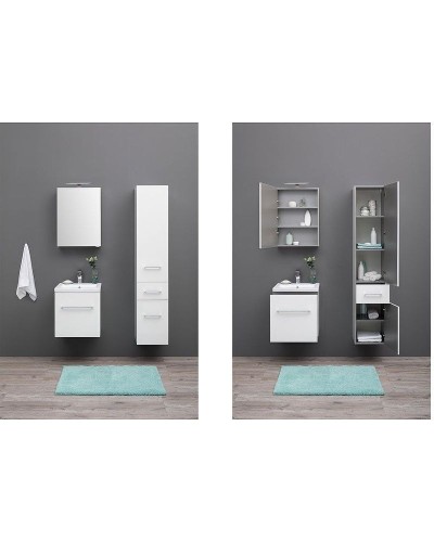 Шкаф пенал Aquanet Порто 35 L 201374 подвесной Белый