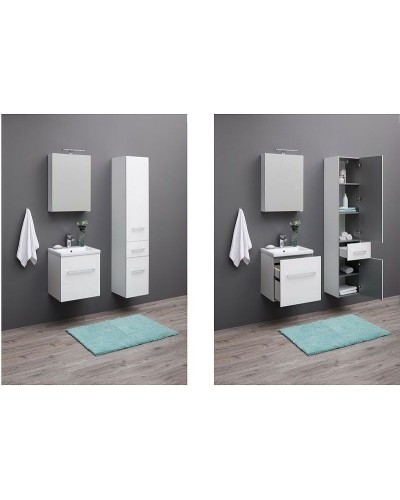 Шкаф пенал Aquanet Порто 35 L 201374 подвесной Белый