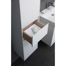 Шкаф пенал Aquanet Бруклин 35 L 209827 подвесной Белый