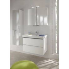 Пенал белый глянец с реверсивной зеркальной дверцей Jacob Delafon Odeon Up EB873-G1C