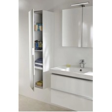 Пенал белый глянец с реверсивной зеркальной дверцей Jacob Delafon Odeon Up EB873-RUJ5