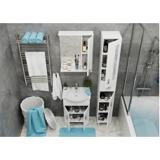 Шкаф пенал Onika Кристалл 30.18 403050 Белый