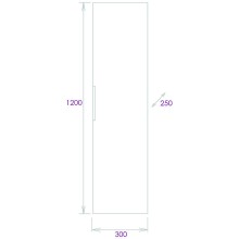 Шкаф пенал Onika Легран 30.10 403068 подвесной Дуб галифакс