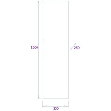 Шкаф пенал Onika Легран 30.10 403068 подвесной Дуб галифакс