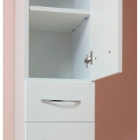 Шкаф пенал Onika Модерн 32.17 R 403212 с бельевой корзиной Белый